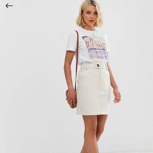 Pieces Denim Mini Skirt